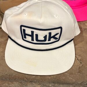 Huk White and Navy Cap